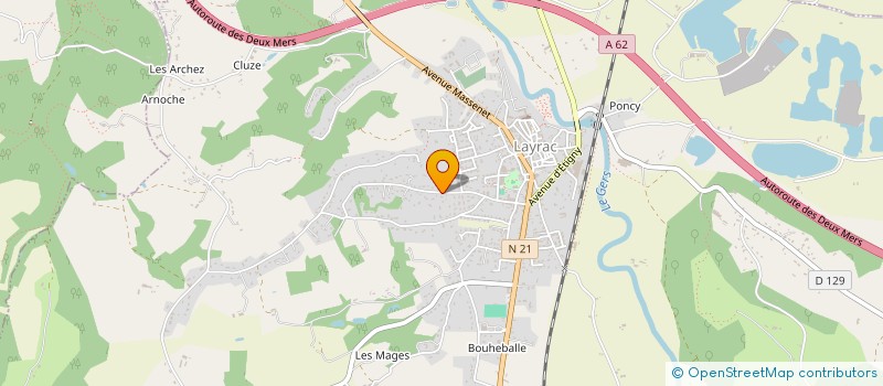 localisation de l'entreprise MAISONS ET PISCINES DE L'AGENAIS à LAYRAC