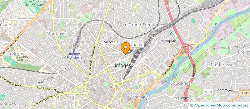 localisation de l'entreprise MAISONS EURO FRANCE à LIMOGES