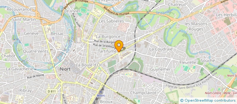 localisation de l'entreprise MAISONS FRANCAISES DU POITOU  NIORT