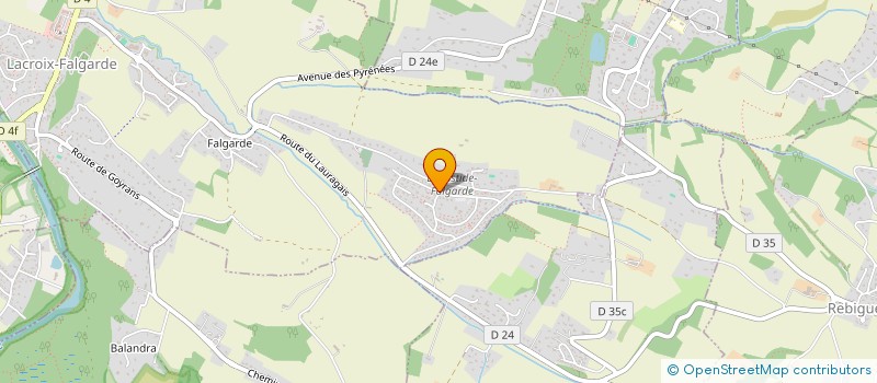 localisation de l'entreprise MAISONS & HABITATS  LACROIX-FALGARDE