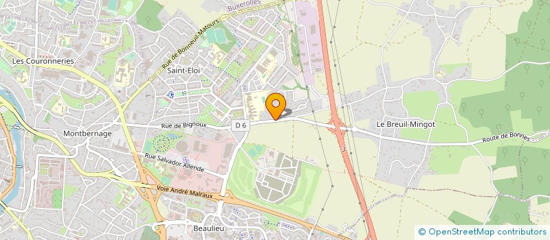 localisation de l'entreprise MAISONS HTM à POITIERS