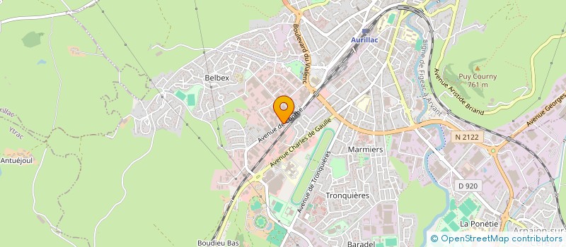 localisation de l'entreprise MAISONS INDIVIDUELLES CARAT 2001 à AURILLAC