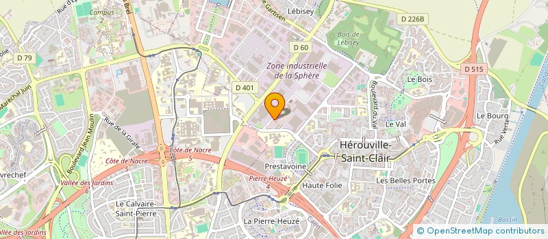 localisation de l'entreprise MAISONS INTERENTREPRISES DE LA SANTE AU TRAVAIL DE NORMANDIE à HEROUVILLE-SAINT-CLAIR