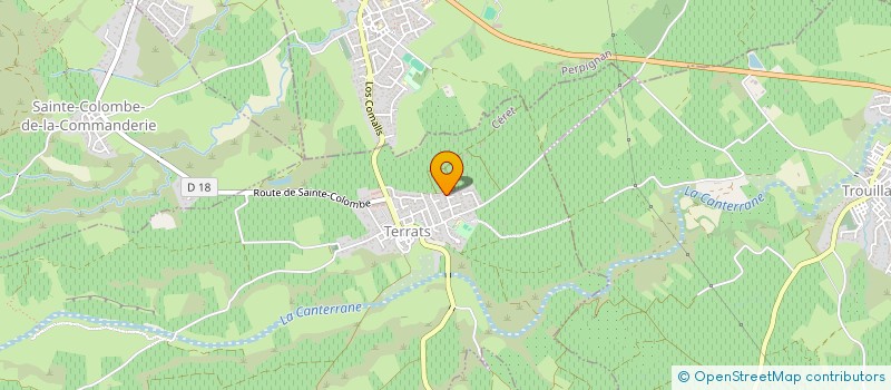 localisation de l'entreprise MAISONS JU & VAL  TERRATS