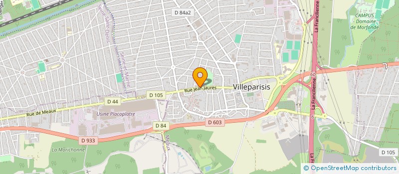 localisation de l'entreprise MAISONS K à VILLEPARISIS