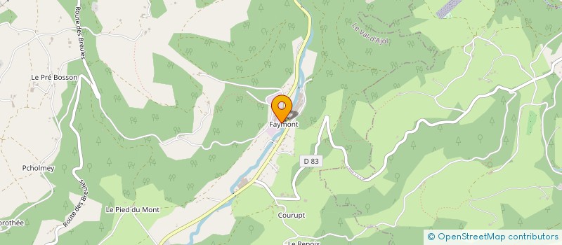 localisation de l'entreprise MAISONS LA BRIGADE DE BUYER  LE VAL-D'AJOL