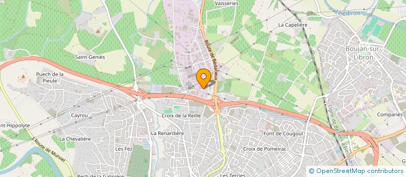 localisation de l'entreprise MAISONS LACIN  BEZIERS