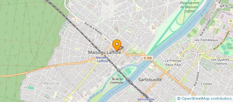 localisation de l'entreprise MAISONS LAFFITTE PLOMBERIE CHAUFFAGE SER  MAISONS-LAFFITTE