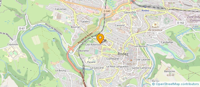localisation de l'entreprise MAISONS LIGNE SUD HOLDING  RODEZ