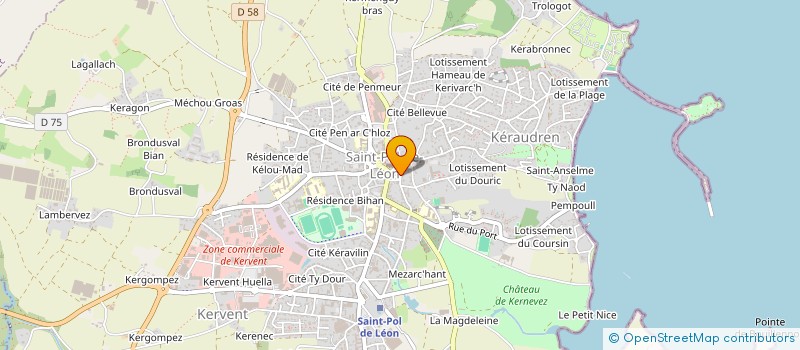 localisation de l'entreprise MAISONS MARCEL  SAINT-POL-DE-LEON