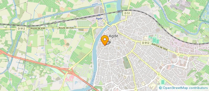 localisation de l'entreprise MAISONS MERIDIONALES CONSTRUCT BATIM  AGDE