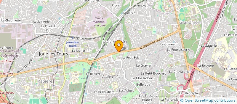 localisation de l'entreprise MAISONS N O E L CENTRE à JOUE-LES-TOURS