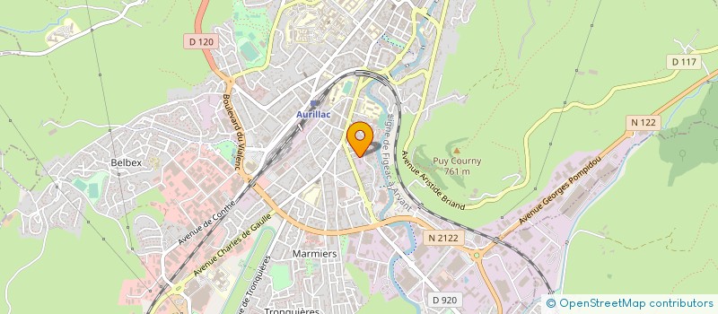 localisation de l'entreprise MAISONS PARTOUT  AURILLAC