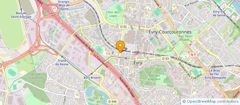 localisation de l'entreprise MAISONS & PROJETS à EVRY-COURCOURONNES