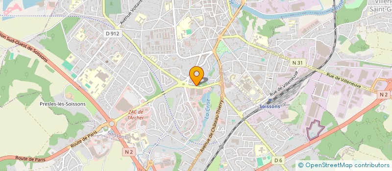 localisation de l'entreprise MAISONS REAL à SOISSONS