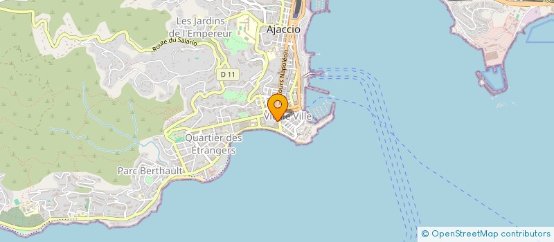localisation de l'entreprise MAISONS SAMPIERO à AJACCIO