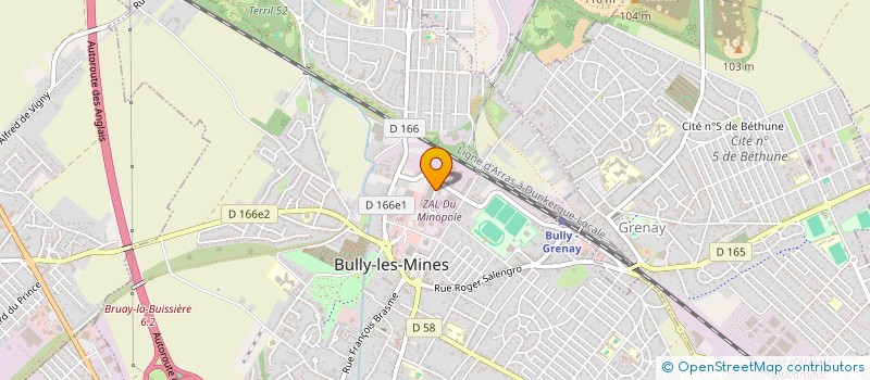 localisation de l'entreprise MAISONS SERVICES HABITAT  BULLY-LES-MINES