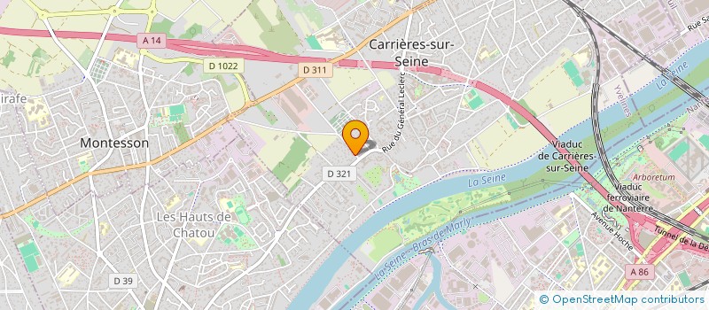 localisation de l'entreprise MAISONS TRADIT & BOIS  CARRIERES-SUR-SEINE