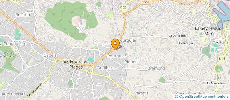 localisation de l'entreprise MAISONS TRADITIONNELLES PROVENCALES à SIX-FOURS-LES-PLAGES