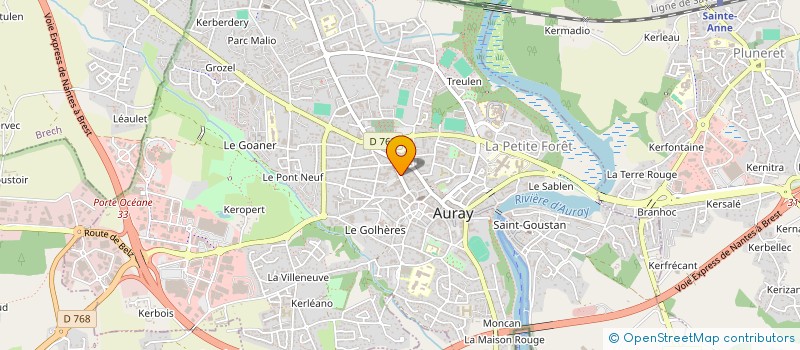 localisation de l'entreprise MAISONS VADOR à AURAY