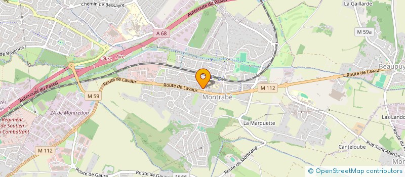 localisation de l'entreprise MAISONS VDL à MONTRABE