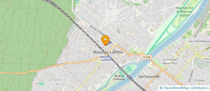 localisation de l'entreprise MAISONS YORK  MAISONS-LAFFITTE