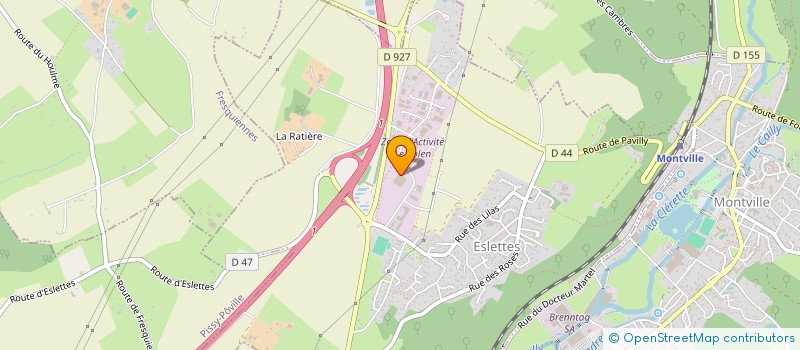 localisation de l'entreprise MAISONVILLE  ESLETTES