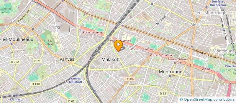 localisation de l'entreprise MAISSA  MALAKOFF