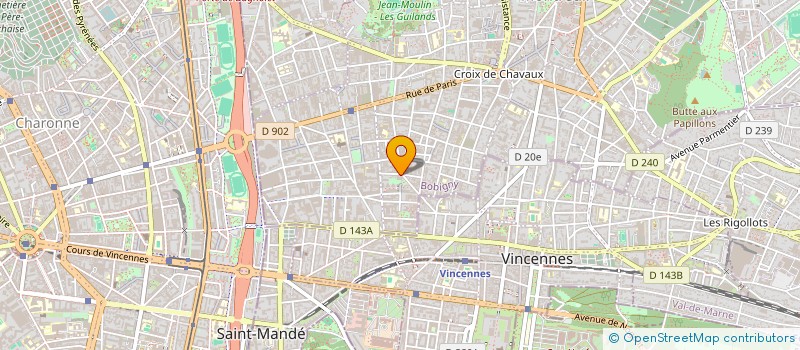localisation de l'entreprise MAIT NETTOYAGE à MONTREUIL