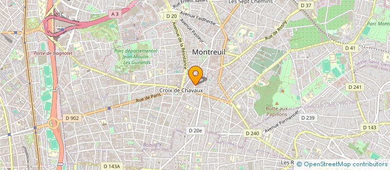 localisation de l'entreprise MAITE à MONTREUIL