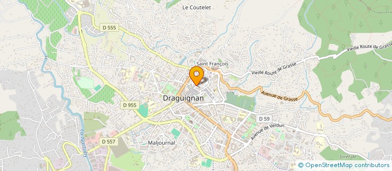 localisation de l'entreprise MAITE VOYAGES  DRAGUIGNAN