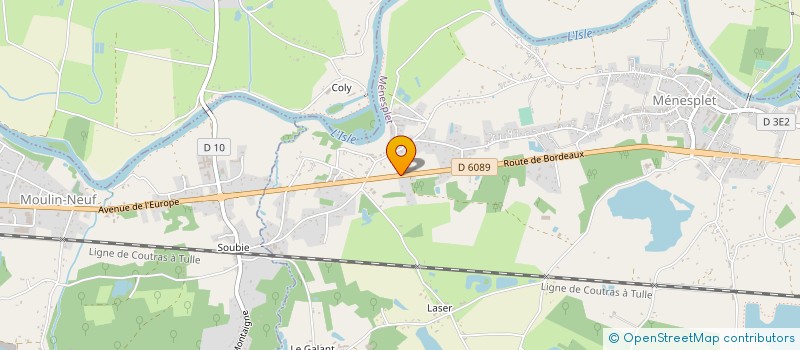 localisation de l'entreprise MAITHE ROQUEFLOT  MONTPON-MENESTEROL