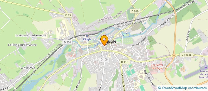localisation de l'entreprise MAITRE à L'AIGLE