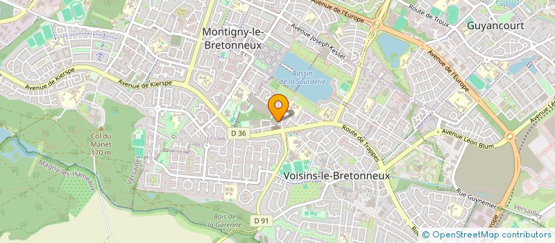 localisation de l'entreprise MAITRE AKHAROUID  VOISINS-LE-BRETONNEUX