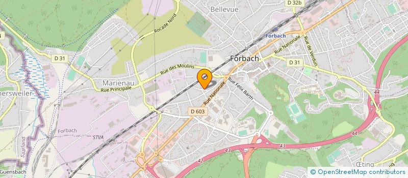 localisation de l'entreprise MAITRE ARTISAN D. SCHUTZ à FORBACH
