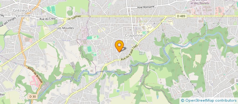 localisation de l'entreprise MAITRE ARTISANE  CRAPONNE