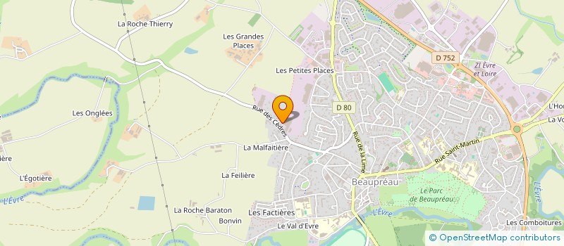 localisation de l'entreprise MAITRE CARRE à BEAUPREAU-EN-MAUGES