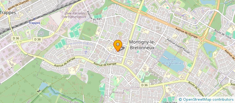 localisation de l'entreprise MAITRE-CHIEN PROTECTION SECURITE à MONTIGNY-LE-BRETONNEUX