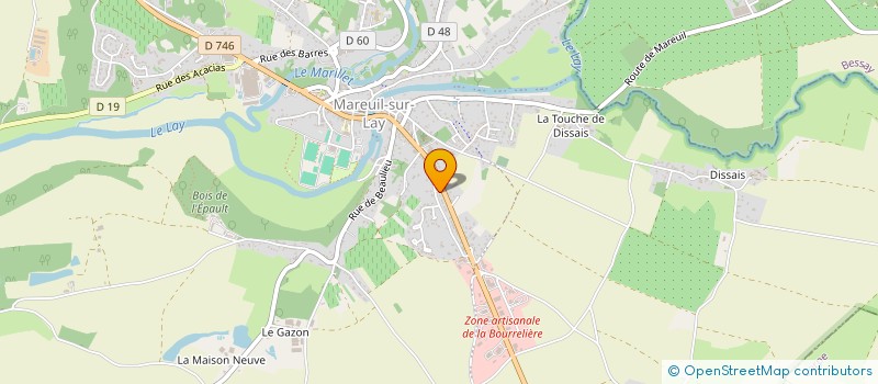 localisation de l'entreprise MAITRE FRANCK BARON, MAITRE STEPHANIE VERDOOLAEGHE-GIROD, NOTAIRES ASSOCIES, (SOCIETE CIVILE PROFESSIONNELLE... à MAREUIL-SUR-LAY-DISSAIS