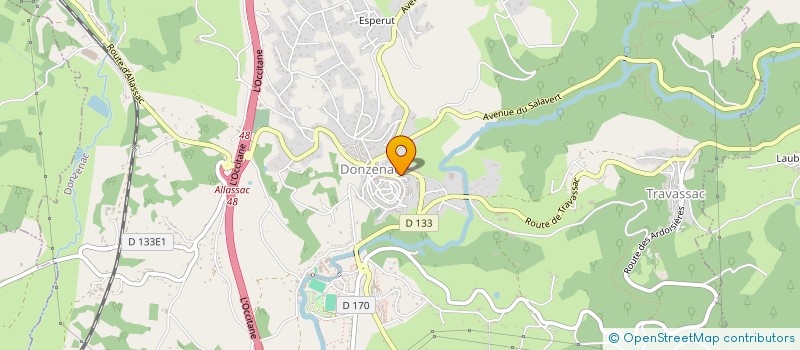 localisation de l'entreprise MAITRE LUNETIER  DONZENAC