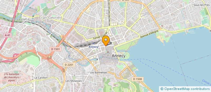 localisation de l'entreprise MAITRE OPTIQUE BONLIEU à ANNECY
