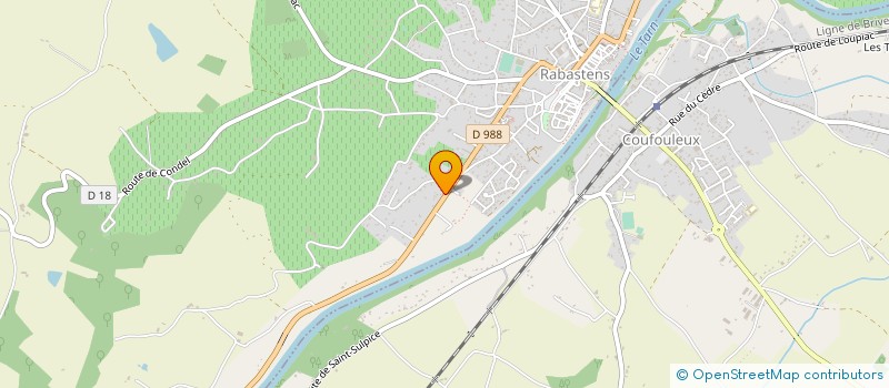 localisation de l'entreprise MAITRE PIERRE GINOULHAC, MAITRE CELINE MAUREL NOTAIRES ASSOCIES, SOCIETE CIVILE PROFESSIONNELLE TITULAIRE D'UN OFFICE NO à RABASTENS