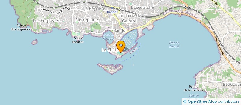 localisation de l'entreprise MAITRES-CHIENS SAUVETEURS AQUATIQUES TERRE-NEUVE 83 BANDOL à BANDOL