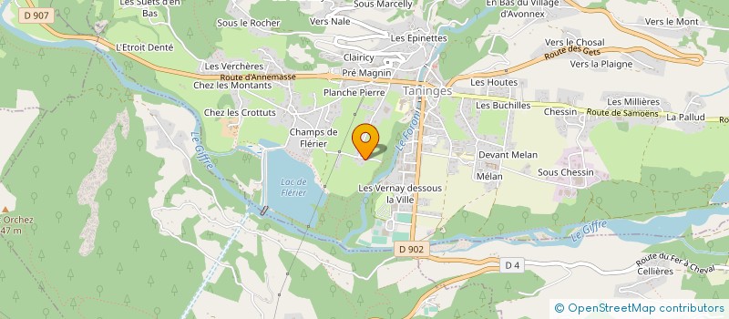 localisation de l'entreprise MAITRES DU REVE à TANINGES