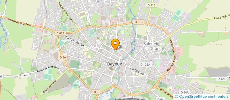 localisation de l'entreprise MAITRES JEAN-LUC GARNIER, DAVID BLOCHE ET BENOIT DARRAS, NOTAIRES ASSOCIES D'UNE SOCIETE CIVILE PROFESIONNELLE TITULAIRE  BAYEUX