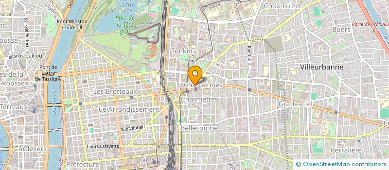 localisation de l'entreprise MAITRES OUVRAGES PUBLICS à VILLEURBANNE
