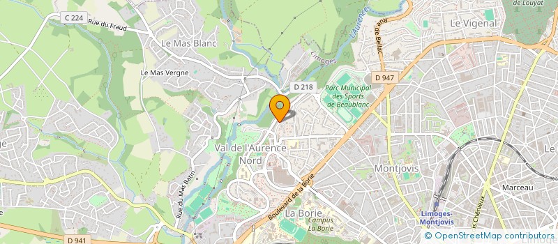 localisation de l'entreprise MAITRISE à LIMOGES
