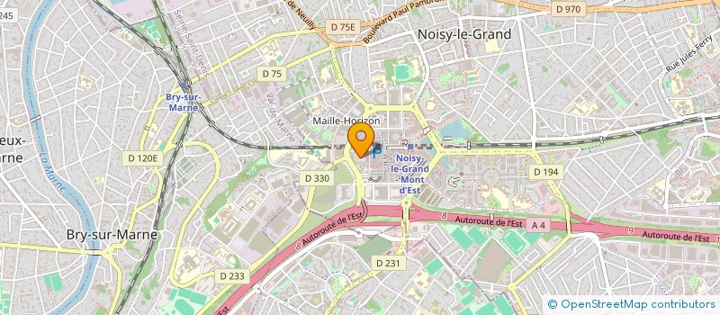 localisation de l'entreprise MAITRISE D'OEUVRE ARCHITECTES ASSOCIES  NOISY-LE-GRAND