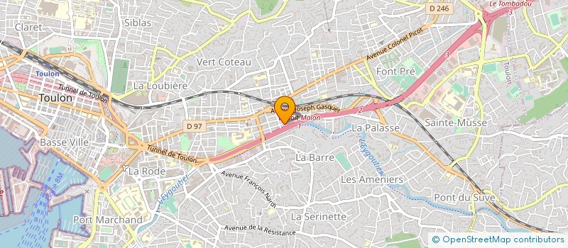 localisation de l'entreprise MAITRISE D OEUVRE ET TECHNIQUES DU BATIMENT à TOULON