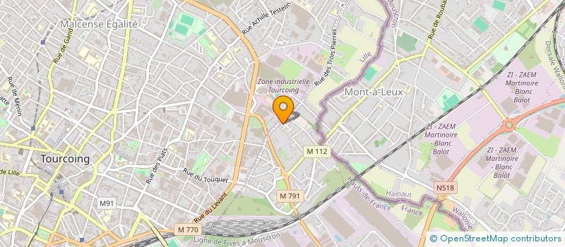 localisation de l'entreprise MAITRISE D'OEUVRE INTERIEURE  WATTRELOS